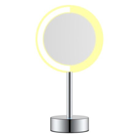 Зеркало косметическое с подсветкой JAVA S-M551, хром, артикул S-M551