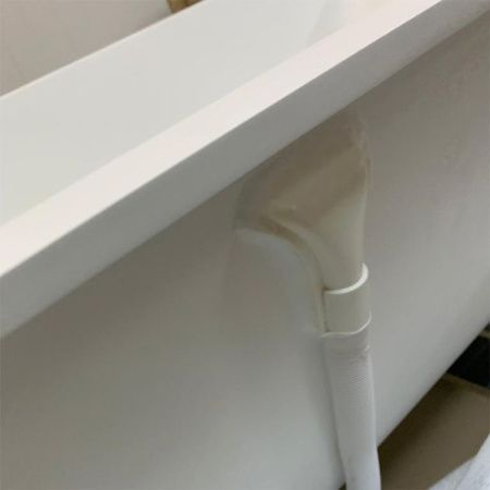 Ванна, KNIEF, Shape, ширина, мм-1700, глубина, мм-700, высота, мм-600, водоизмещение (л)-190, тип установки-встраиваемый, форма-прямоугольная, с щелевым сливом переливом click-clack, диаметр слива, мм-52, ножки-есть, материал-K-Stone, цвет-белый матовый