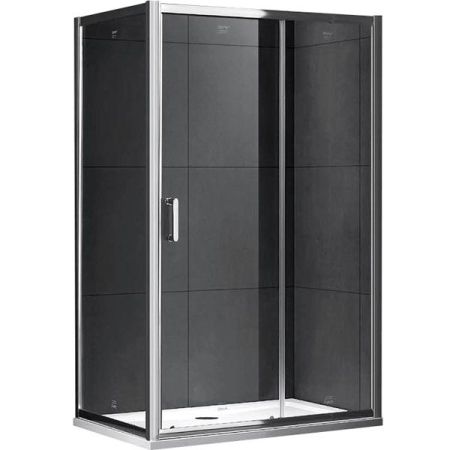 Душевой уголок Gemy S30191E-A75 130х75 профиль Хром стекло прозрачное, артикул S30191E-A75