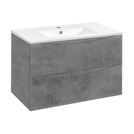 База под керамическую раковину Mia 900 подвесная, 2 выкатных ящика soft close, Beton, артикул VMC-2MC900BT
