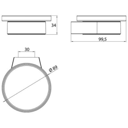 Emco Flow подвесная мыльница хрустальное стекло прозр., цвет хром, артикул 2730 001 00