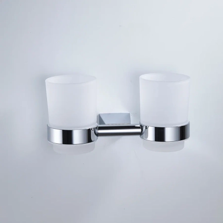 Стакан для ванной комнаты двойной Shevanik SG5722, хром