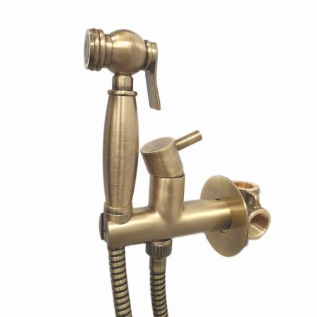 Гигиенический душ со смесителем Webert Elio EL870302065, бронза, артикул EL870302065
