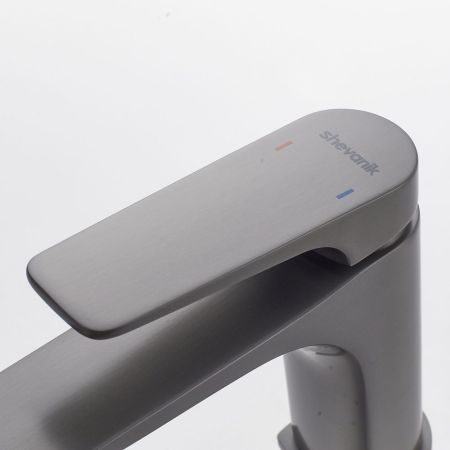Смеситель для раковины Shevanik S4201T, оружейная сталь