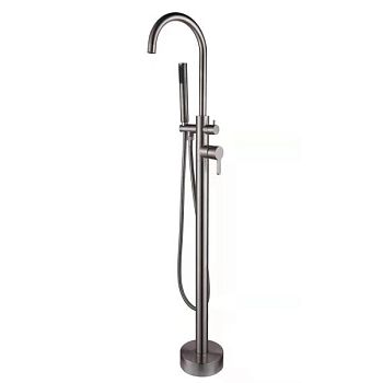 Смеситель для ванны напольный Savol S-SUS8801, сатин