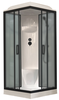 Душевая кабина Royal Bath  RB 80HP6-GC-BL (серое/матовое)