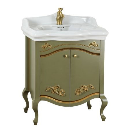 IMPERO База L68xH74xP51 см. для раковины 70 см, 2 двери, цвет: OLIVA, артикул 25976