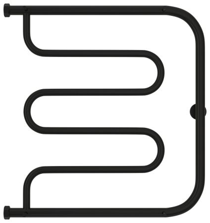 Полотенцесушитель водяной "Лира+" 2П 600х600 Н. Г. 1" (Матовый Чёрный), артикул 31-4012-6060