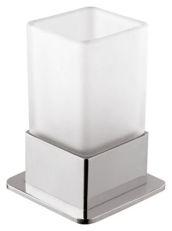 Стакан  PLAZA  для зубных щеток 75х110х75мм,мат, артикул 140110061