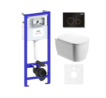 Комплект 6 в 1 Lavinia Boho Bell Pro Rimless 75110012, премиум с пластиковой клавишей, артикул 75110012