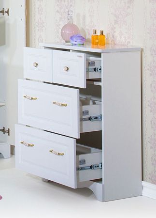 Комод Бриклаер Анна 65 Белый, артикул 4627125411403