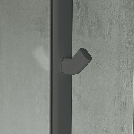 NOVELLINI EDGE Крючок с креплением на профиль, цвет черный матовый, артикул R90AGEPAP-H