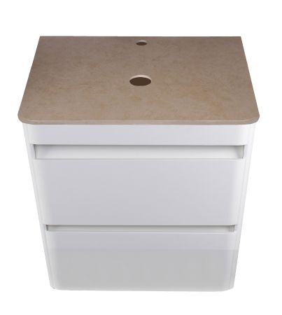 Столешница керамогранит под тумбу "Атлантика 60" MI01, цвет бежевый светлый