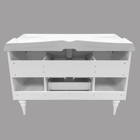 Тумба с раковиной Comforty Монако 120 3132224 Белая