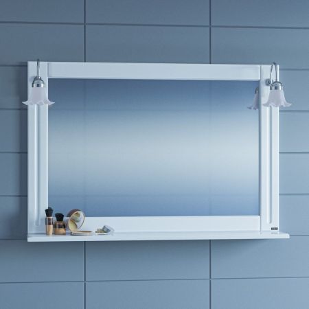 Зеркало СаНта Монарх 120 700206 с подсветкой, цвет белый