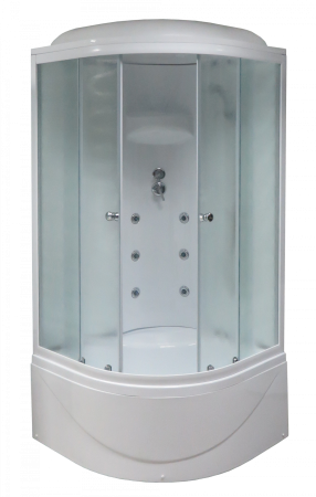 Душевая кабина Royal Bath RB 100BK3-WC (белое/матовое)