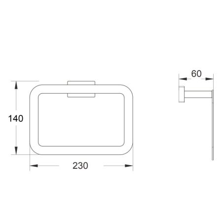 Кольцо для полотенец Shevanik SG5606G, золотой сатин, артикул SG5606G
