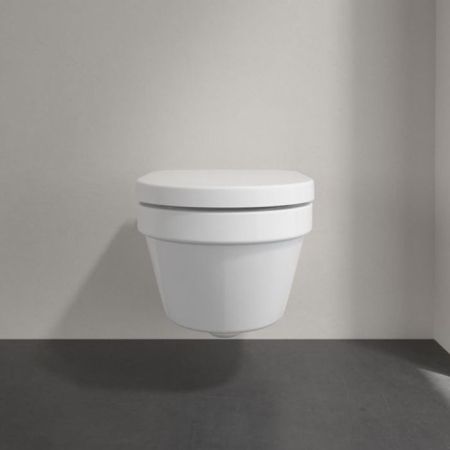 Villeroy&Boch Architectura Комплект Унитаз-подвесной 370*530*330мм+ сиденье с функцией QuickRelease, Softclose,  цвет альпийский белый, артикул 4694HR01