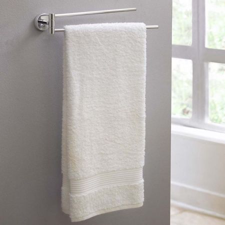 HG Logis Полотенцедержатель 445мм, двойной поворотный, цвет: хром, артикул 40512000