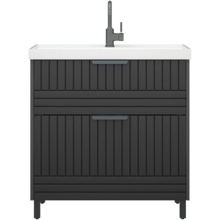 Тумба "Терра 80", Люкс матовый графит, Сомо 80 / Слим 80 / Фостер 80