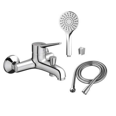 D2010008 Optima смеситель для ванны и душа с душевым набором в комплекте, артикул D2010008