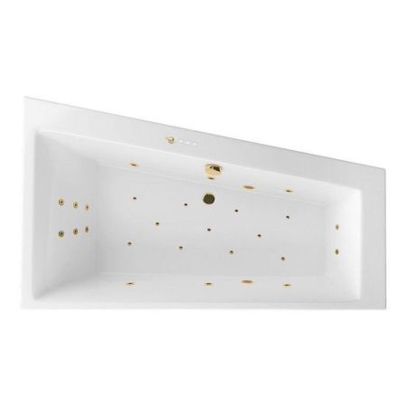 Ванна EXCELLENT Sfera Slim 170x100 (правая) "ULTRA" (золото), артикул WAEX.SFP17S.ULTRA.GL
