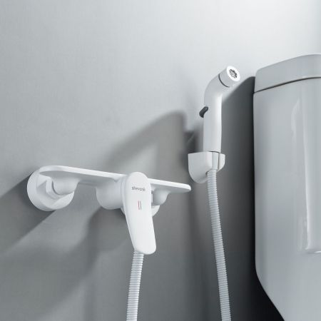 Гигиенический душ со смесителем Shevanik S4705C-1, белый