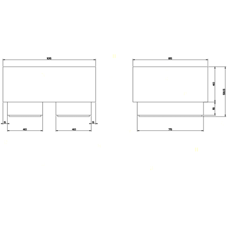 Gessi Rettangolo Мыльница настольная, цвет: хром/белый
