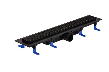 Душевой уголок Ambassador Queen Black 11011205L-ST5, прямоугольный, линейный трап, 120х80, артикул 11011205L-ST5