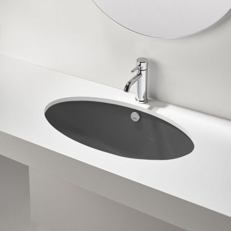 Simas Lft Spazio раковина встр. под столешницу 66х39см, цвет antracite matt