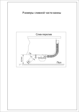 Альфа 150 пустая с фр.экр.(слив справа), артикул ALF150-0000043