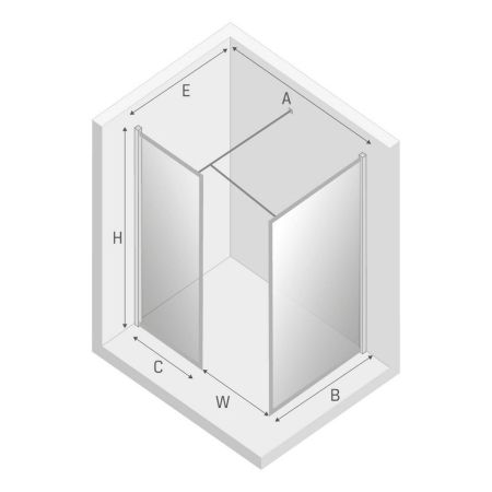 Душевое ограждение NEW TRENDY NEW MODUS BLACK 150x100x200 EXK-0123 (черный), артикул EXK-0123