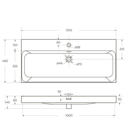 Мебель для ванной комнаты BELBAGNO UNO 1000 арт. UNO-1000-1C-SO-СO, артикул UNO-1000-1C-SO-СO