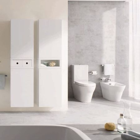 TOTO MH Унитаз напольный, 392x704x410мм, без бачка,безободковый, без сиденья(подходит: VC10047NN, VC10162), Tornado Flush, CeFiONtect, цвет: белый, артикул CW161Y#XW