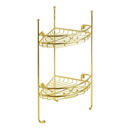 COMPLEMENTI Решетка угловая ажурная, двойная L21xP21xH53 см., золото, артикул 22938