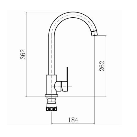 Смеситель для кухни FASHUN A54001-13, песочный