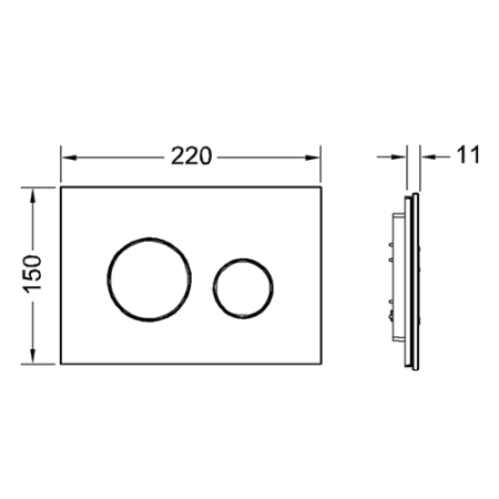TECEloop стекло белое, клав. хром матовый., артикул 9240659