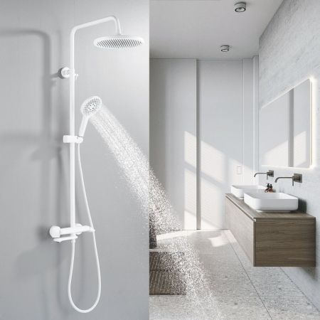 Душевая система Rose R3936C, белый