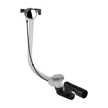 Gessi  Колонна сливная для ванны полиэтиленовая для наполнения ванны через перелив. Длина кабеля управления 70 см, цвет: хром, артикул 01080#031