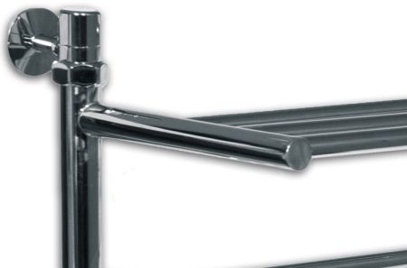 Водяной полотенцесушитель Ника Classic ЛП/ВП 100x50 с полкой Хром, артикул ЛП/ВП 100x50