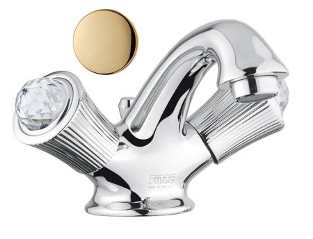 Смеситель для раковины Fiore VENERE SKY (SWAROVSKI®) 13OO0622, золото, артикул 13OO0622
