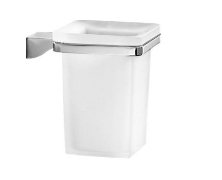 Gedy Glamour, настенный стеклянный стакан, цвет хром