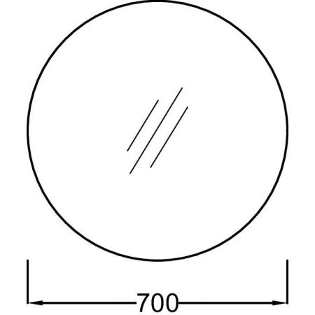 Зеркало Jacob Delafon Odeon Rive Gauche 70 EB1177-BLV Черное, артикул EB1177-BLV