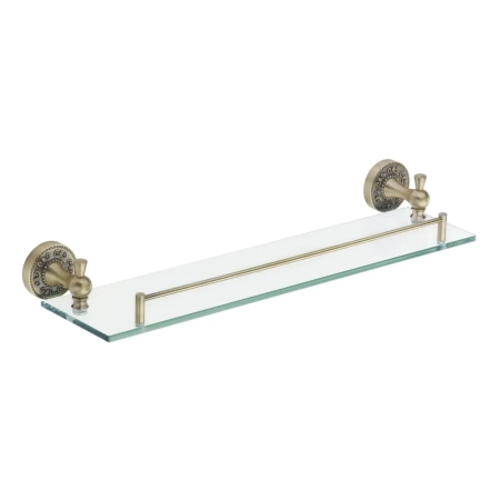Полка стеклянная Rose RG1019Q, бронза, артикул RG1019Q