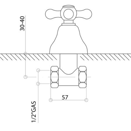 Bongio Axel Кран, цвет хром, артикул 15500CR00