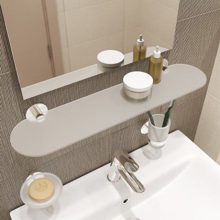 Стеклянная полка Iddis Sena SENSSG0i44 Хром, артикул SENSSG0i44