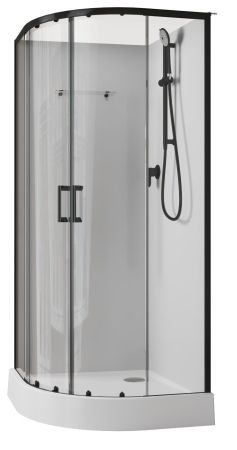 Душевая кабина Aquanet Passion EVO R Black 80x80, артикул 00281984