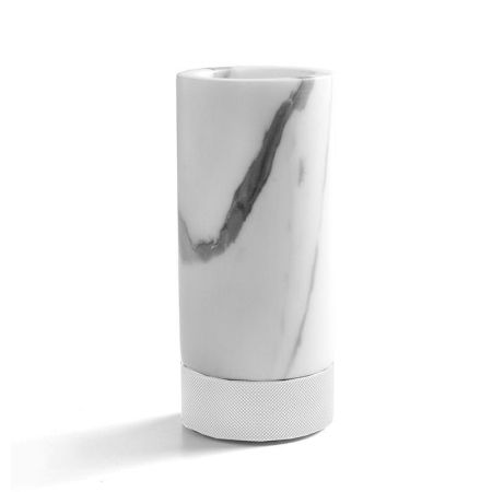 3SC APUANA 2.0 Стакан настольный, цвет: мрамор Bianco Statuario/белый матовый, артикул AP03ABO