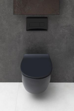 Чаша подвесного унитаза Allen Brau Fantasy 4.11004.31 черный матовый, артикул 4.11004.31