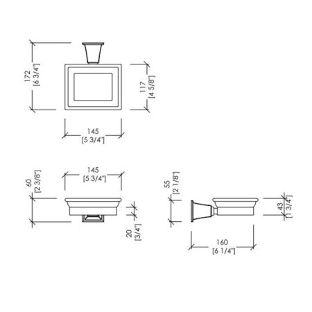 Devon Time Мыльница подвесная, хром, артикул TM301CR